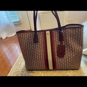 Tory Burch coated canvas tote